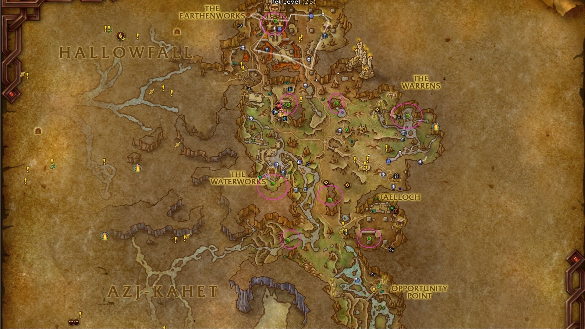 Here are the Ringing Deep locations (Image via Blizzard Entertainment)