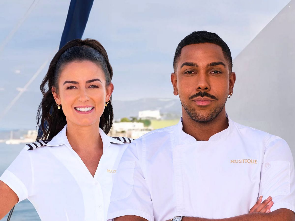 Jonathan and Aesha from Below Deck Medittaranean (Image via Bravo)