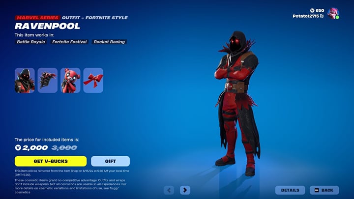 Ravenpool How to get Ravenpool and Cuddlepool skins in Fortnite