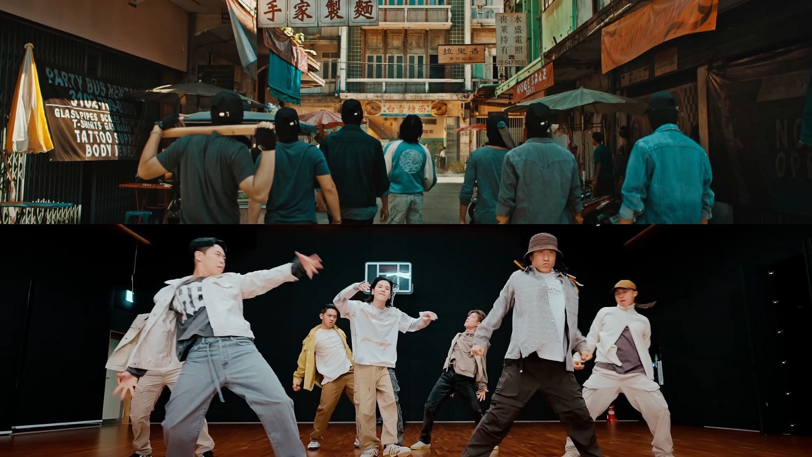 Agust D &#039;Haegeum&#039; Official MV and [CHOREOGRAPHY] Agust D &lsquo;해금 (Haegeum)&rsquo; Dance Practice. (Images via YouTube/HYBE Labels)