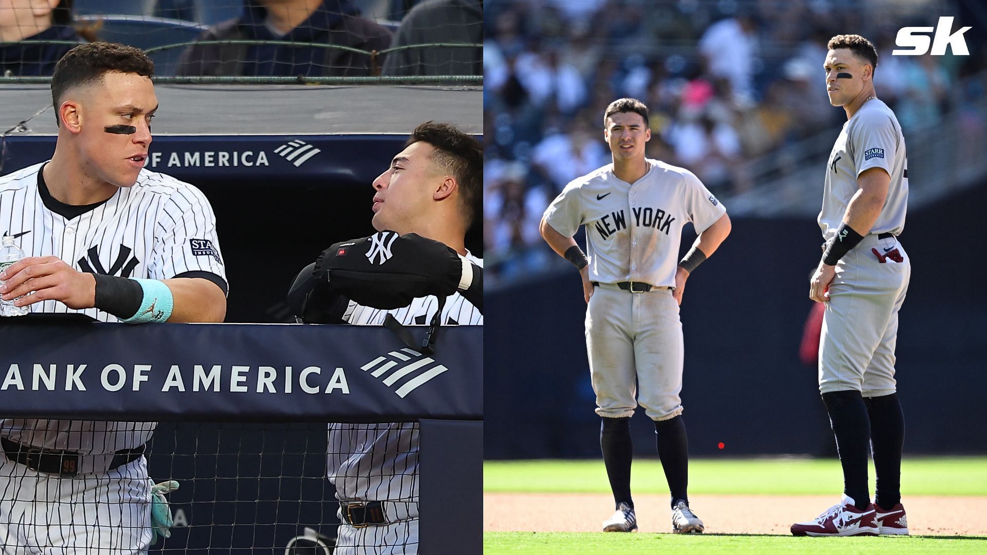 Fans had plenty to say after Aaron Judge and Anthony Volpe were spotted at the US Open