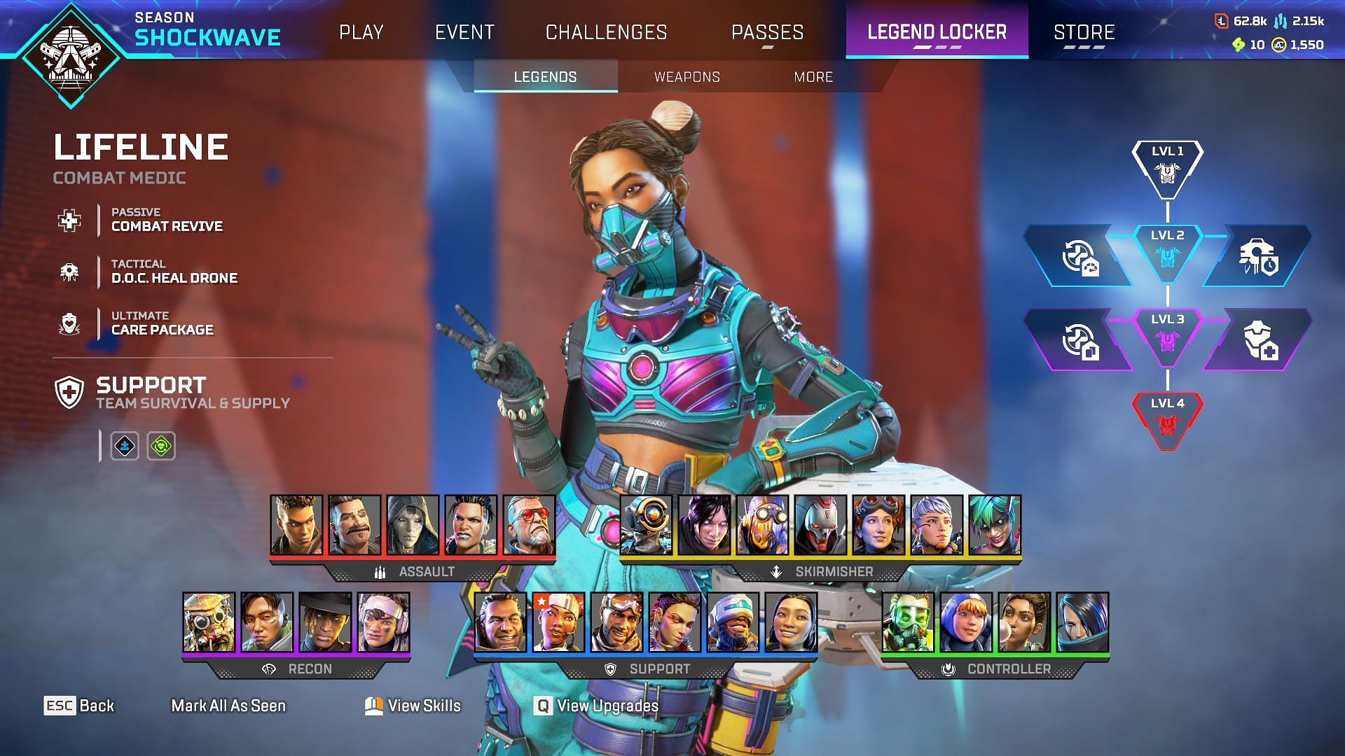 Lifeline, is a great pick for E-District in Apex Legends Season 23 (Image via EA)