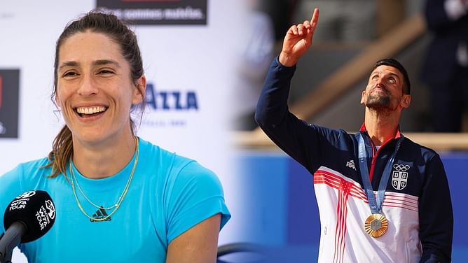 "Novak Djokovic was wearing a cross round his neck"- Andrea Petkovic credits Serb's belief in god and himself after Paris Olympics win
