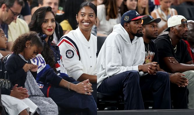 Courtside: Vanessa Bryant, Kevin Durant & others spotted for USA Basketball women's team vs Australia Olympics basketball game