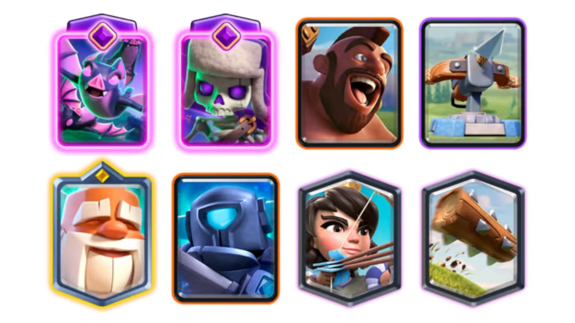 X-Bow Hog battle deck in Clash Royale (Image via Supercell)