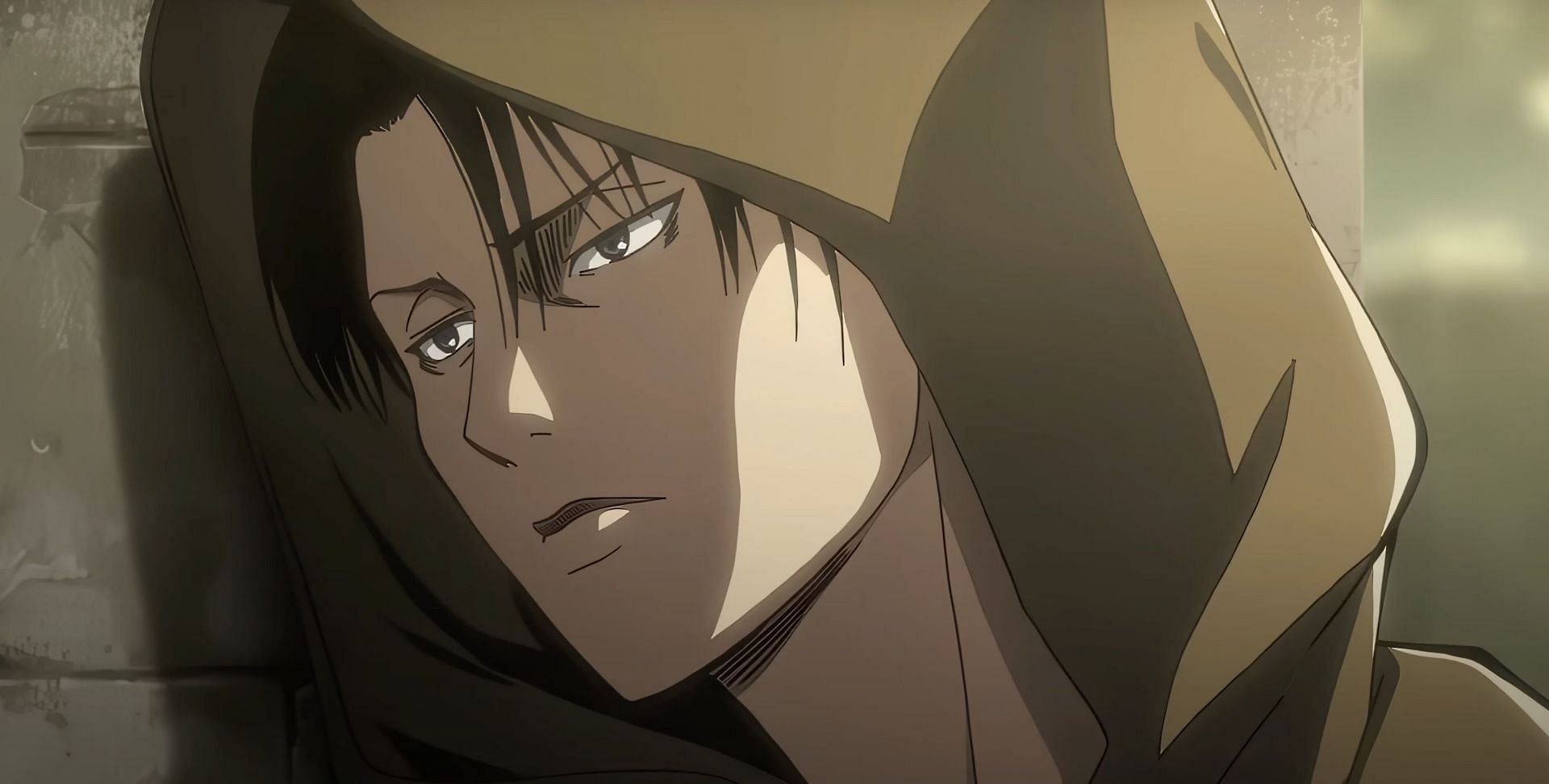 Levi Ackerman as seen in anime (Image via Wit Studio)