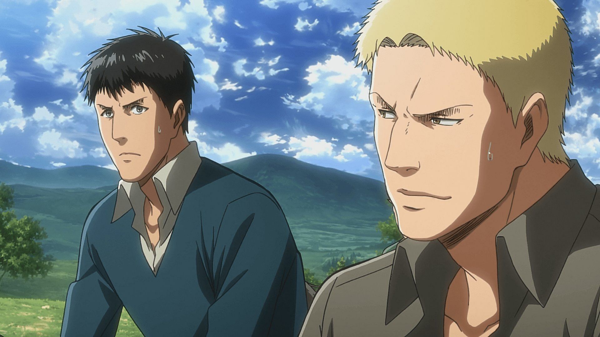 Bertholdt and Reiner Braun (Image via Wit Studio)