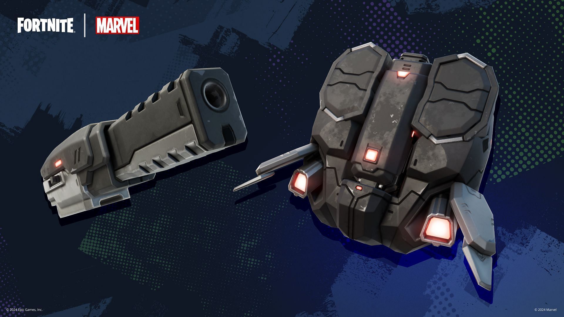 War Machine's Arsenal in Chapter 5 Season 4 (Image via Epic Games)