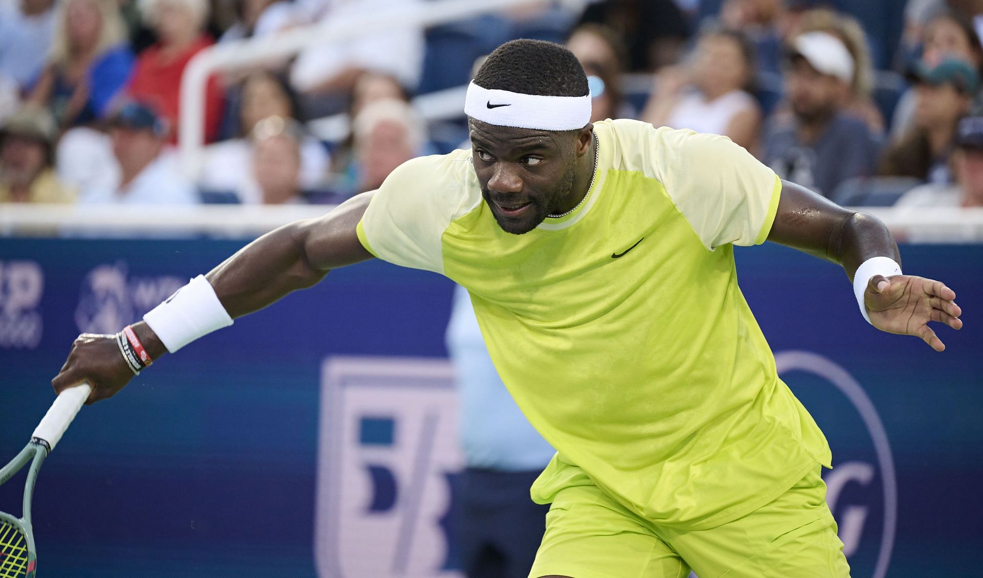 Frances Tiafoe in action at the Cincinnati Open (Source: Getty)