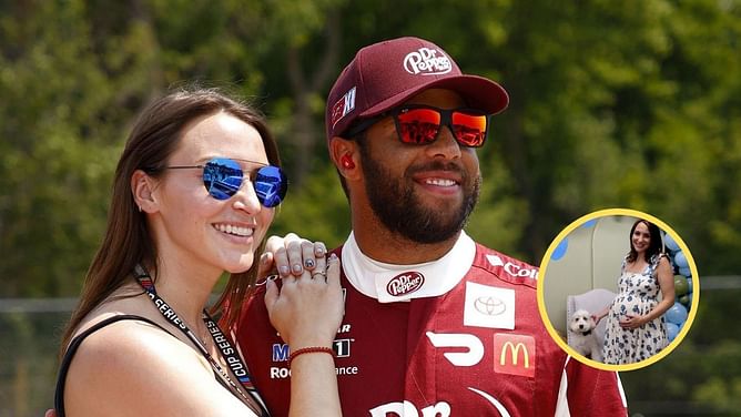 "Gonna cross our fingers and legs" - Bubba Wallace's wife Amanda hopes baby doesn’t arrive on a NASCAR Sunday