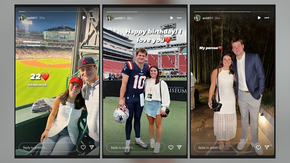 Drake Maye&#039;s girlfriend Ann Michael Hudson shares best memories with QB for 22nd birthday celebrations (image credits: instagram/amh811)