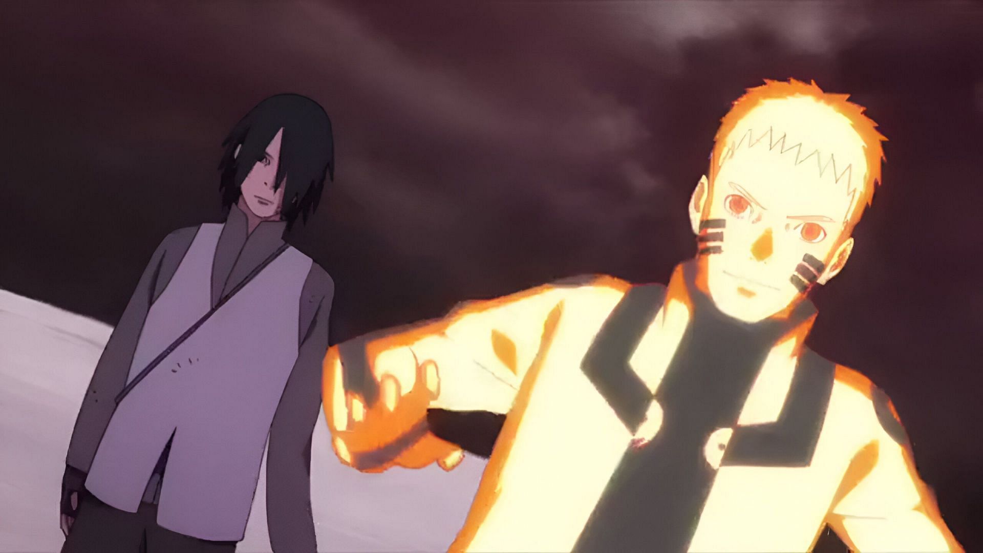 Sasuke and Naruto as seen in the anime (Image via Studio Pierrot)