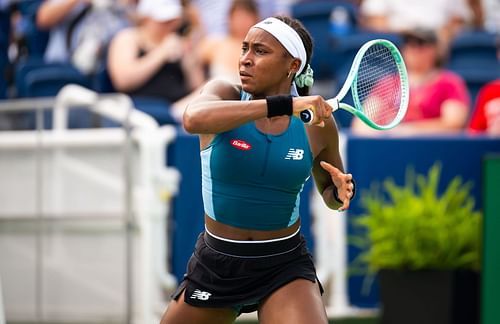 Coco Gauff pictured at Cincinnati Open