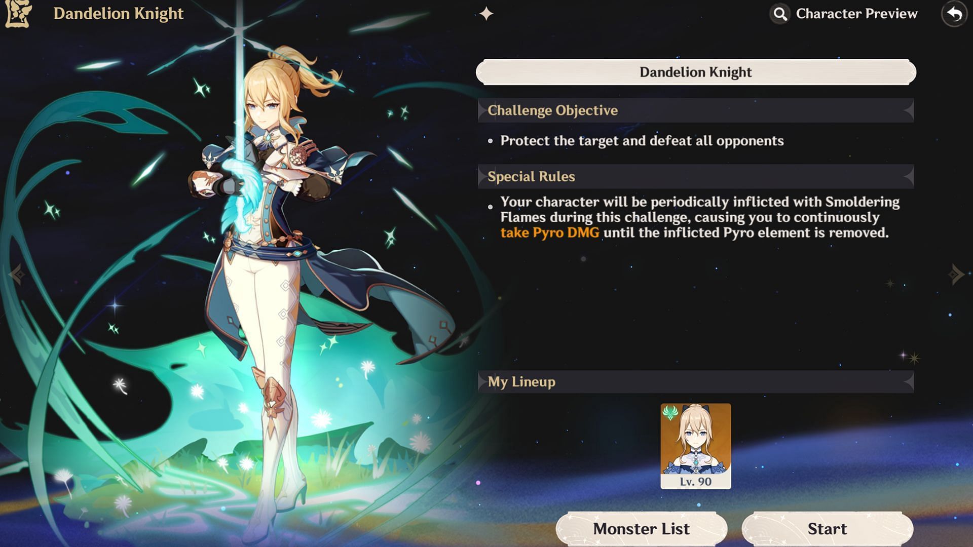 Read the challenge objectives and special rules carefully (Image via HoYoverse)