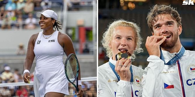 “My partner is killing it” - Taylor Townsend celebrates Katerina Siniakova winning Paris Olympics mixed doubles gold