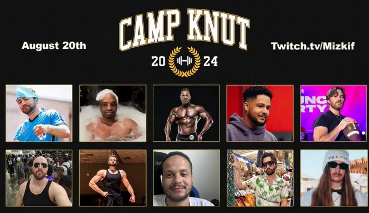 Participants of the latest Camp Knut edition (Image via X/Mizkif)