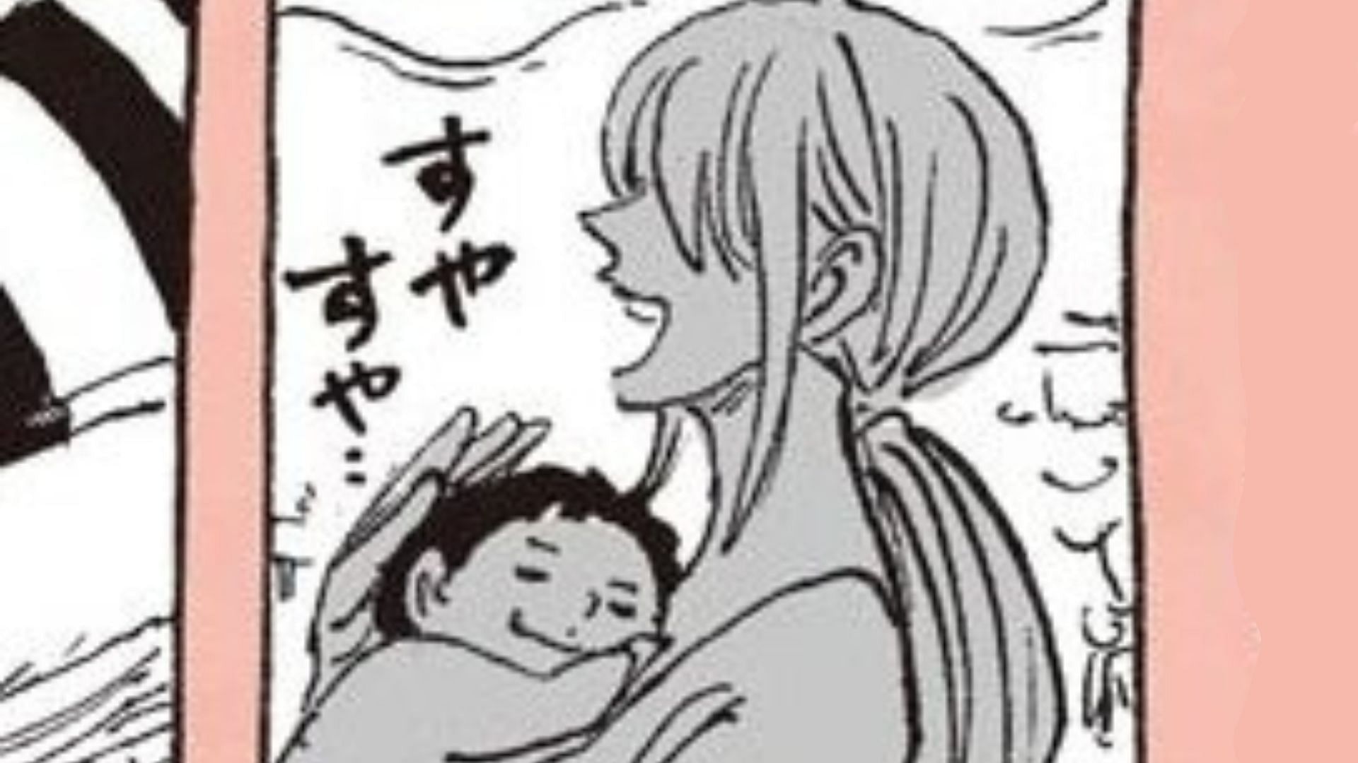 The woman theorized to be Luffy&#039;s biological mother (Image via Shueisha)