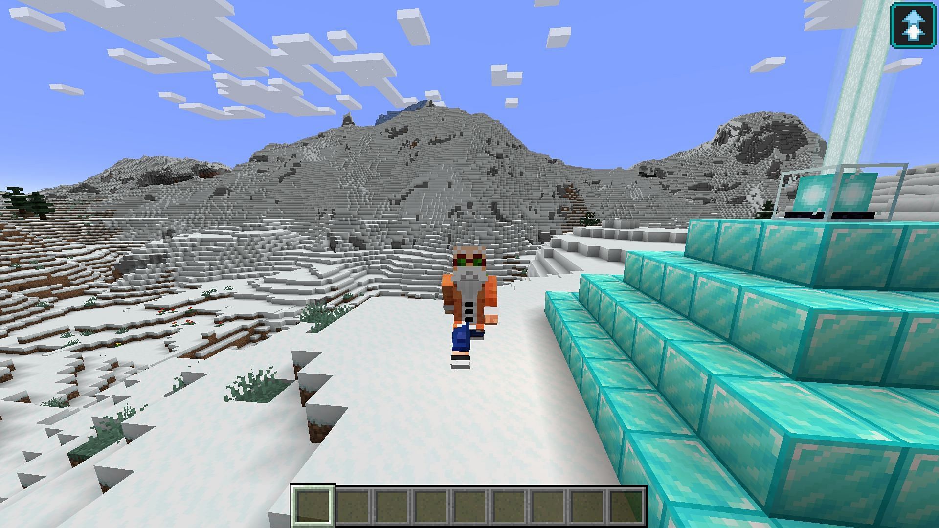 Jump Boost is helpful in Minecraft, but not so much from a beacon (Image via Mojang)