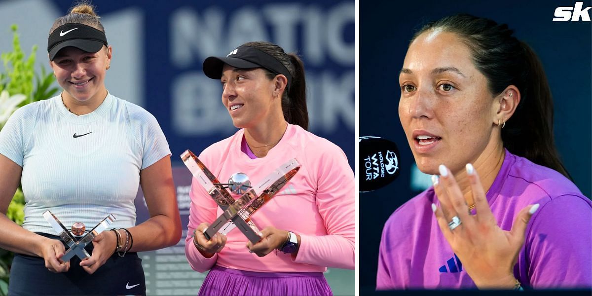 Jessica Pegula (R), pictured with Amanda Anisimova (L) - Image Source: Getty