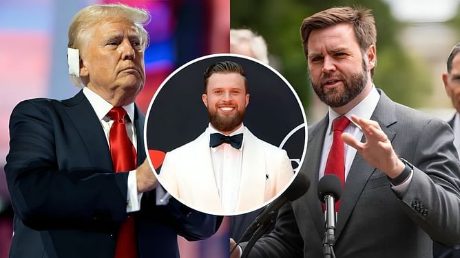 Harrison Butker comes in support of Donald Trump's Republican Party with an emotional message to JD Vance