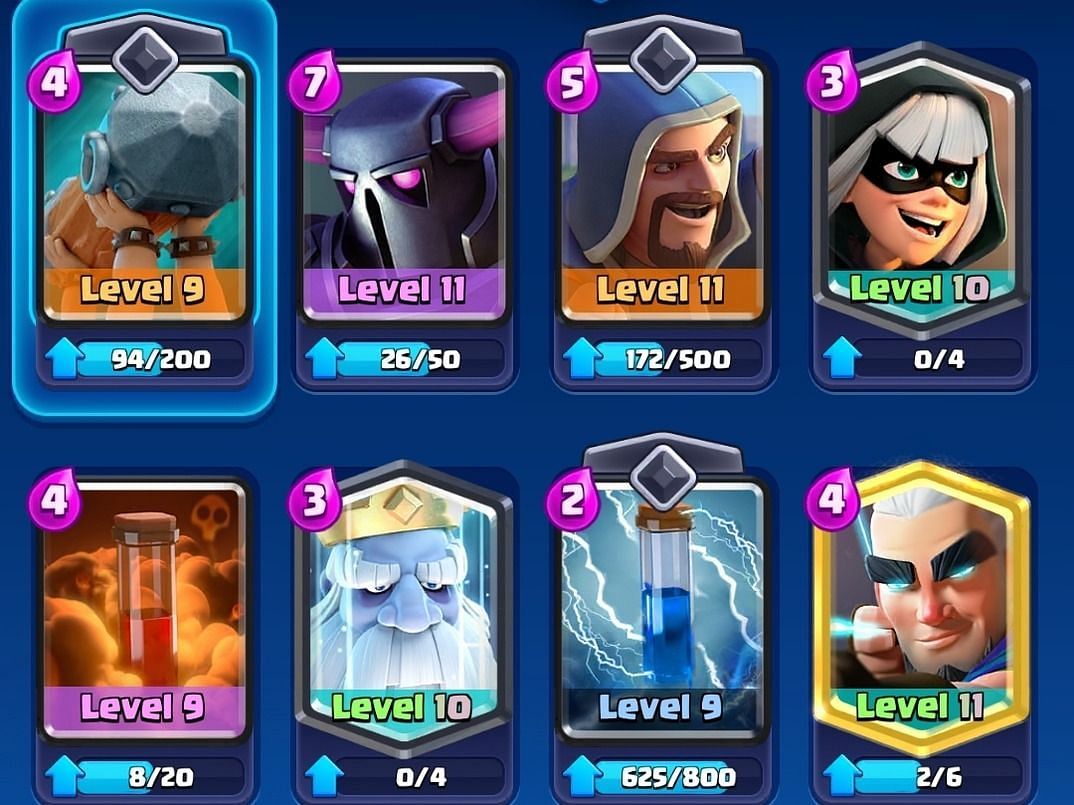 This PEKKA Bridge Spam deck runs Wizard and Magic Archer (Image via Supercell)