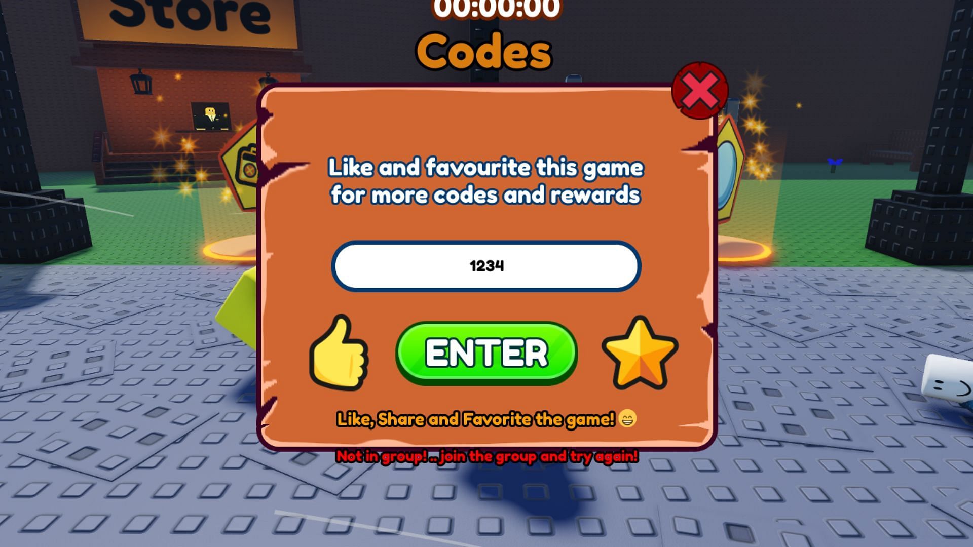 Ride a Friend invalid code issue (Image via Roblox)