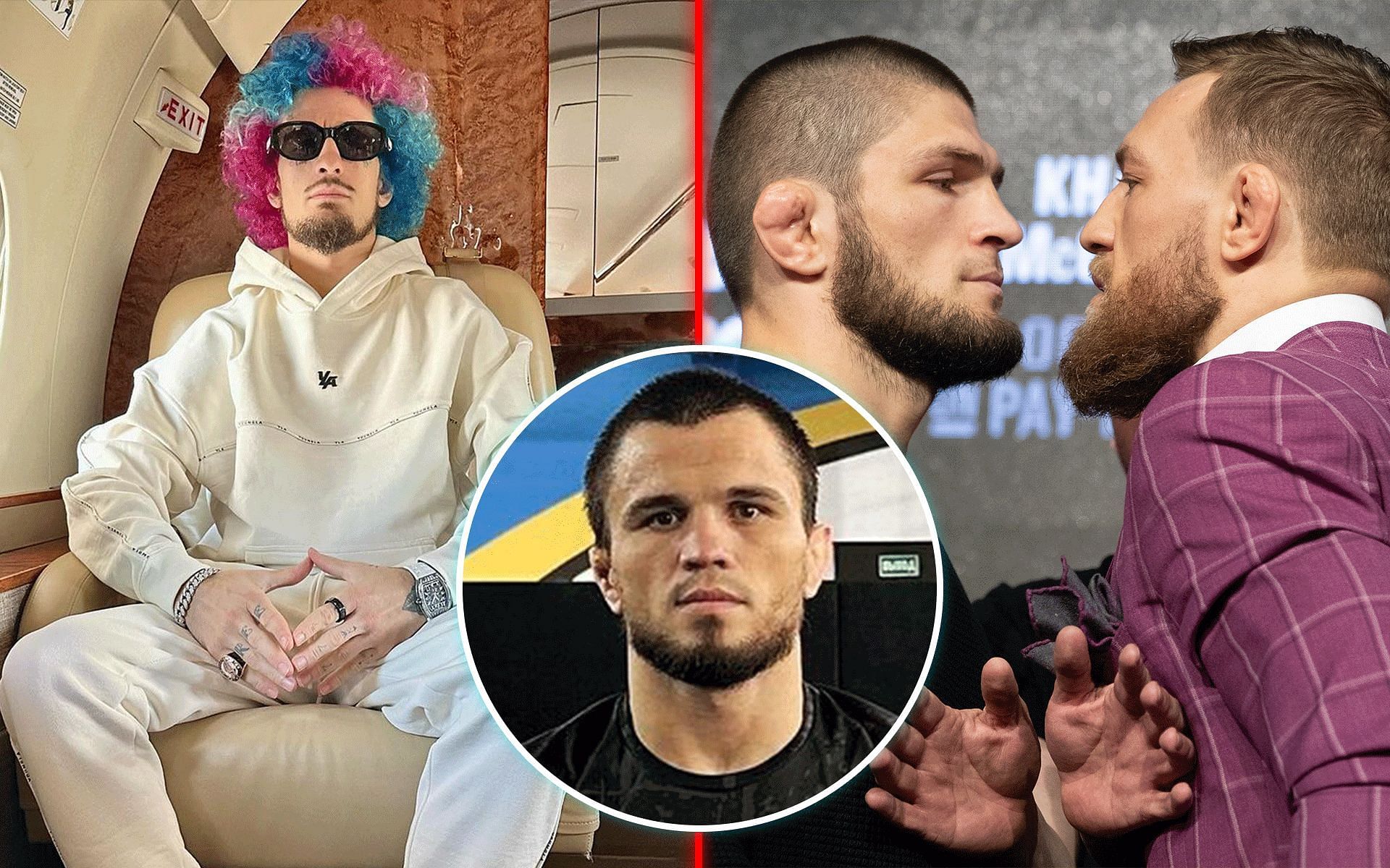 Umar Nurmagomedov (inset) believes that a potential fight with Sean O