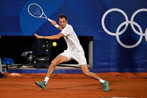 Daniil Medvedev in action (Getty)