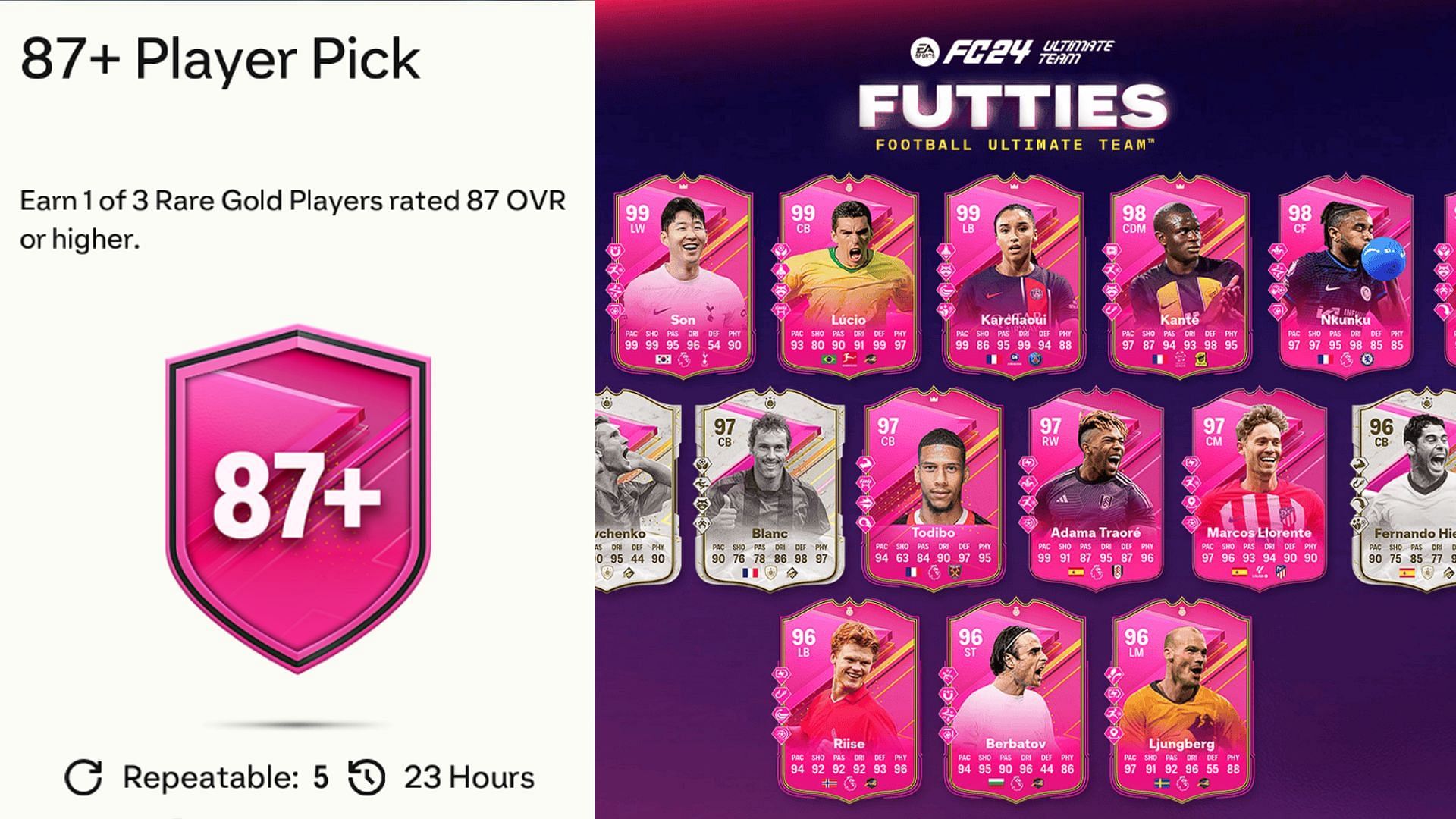 EA FC 24 87+ PP SBC