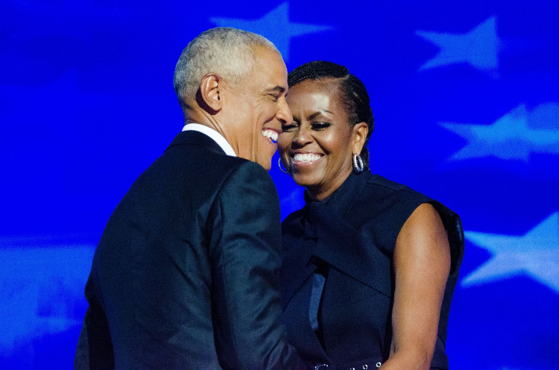 Barack and Michelle at the Democratic National Convention (DNC) 2024 (Image via Getty)