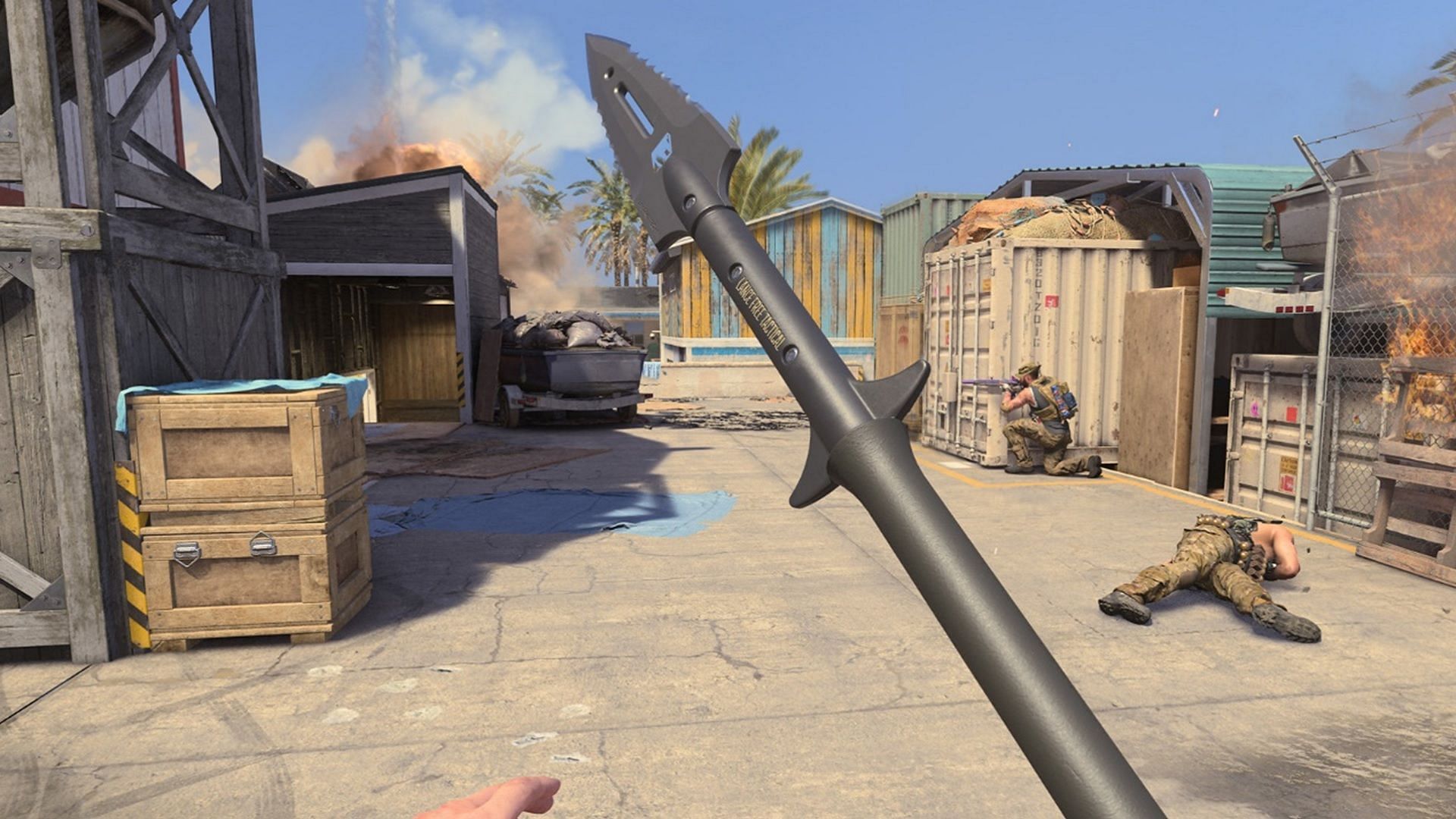 Players can unlock the new Spear melee weapon in MW3 and Warzone