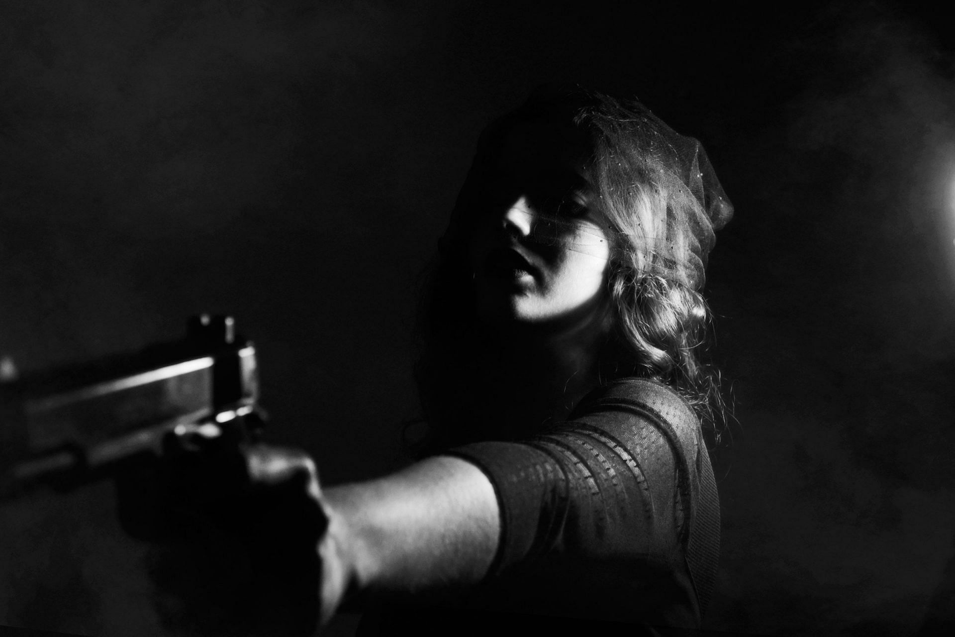 Silhouette of a pistol (Image via Unsplash)