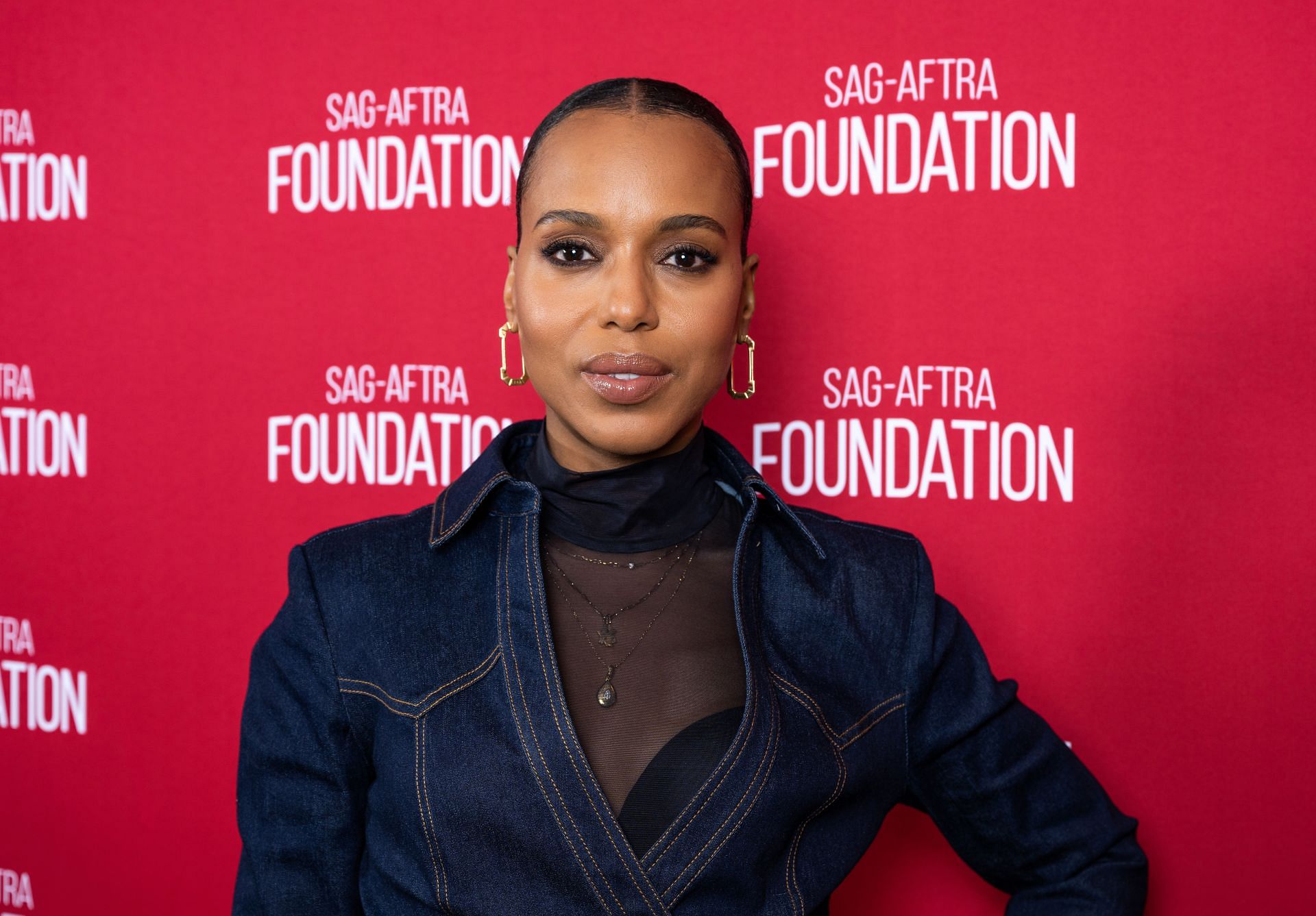 SAG-AFTRA Foundation Conversations - &quot;Unprisoned&quot; With Kerry Washington And Delroy Lindo - Source: Getty