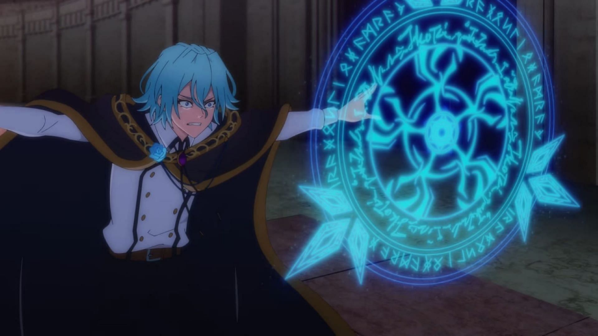 Julius demonstrates ice spells (Image via Actas and Bandai Namco Pictures)