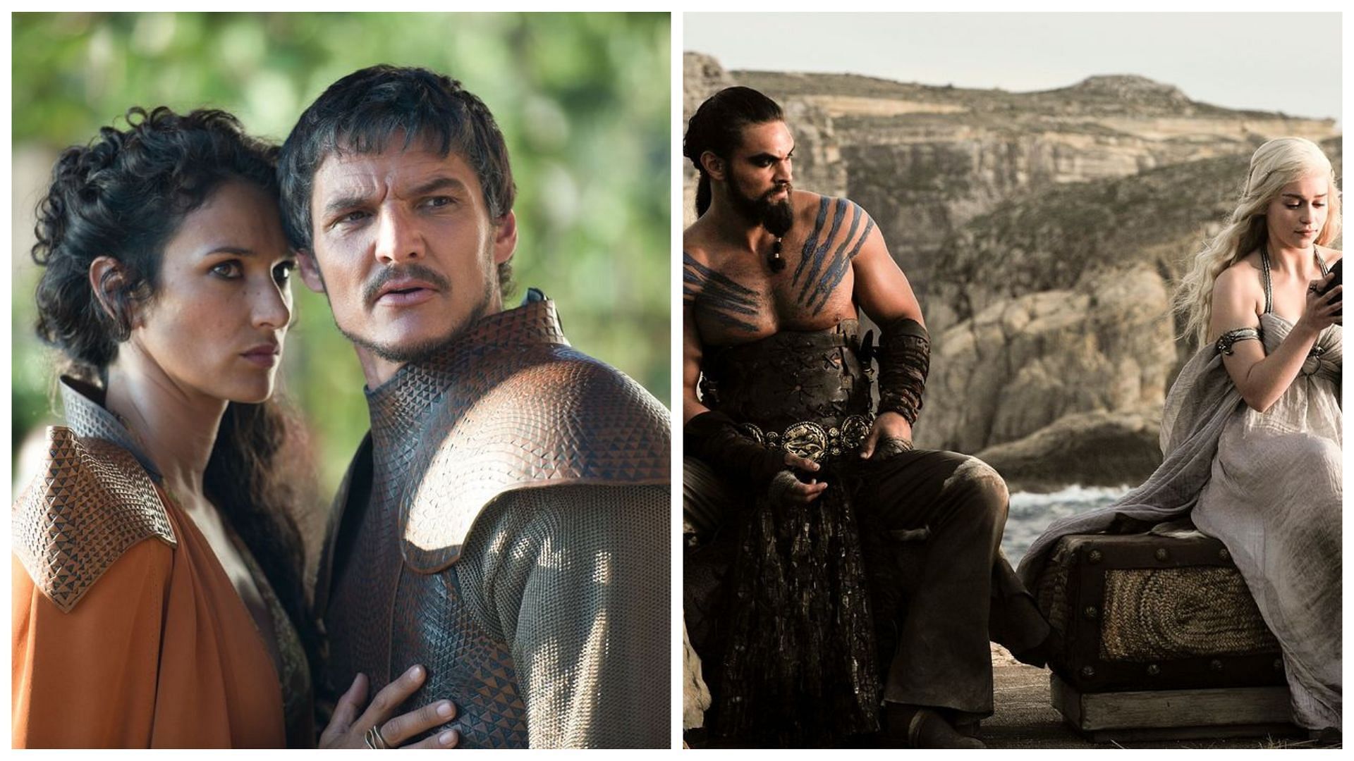 Oberyn and Ellaria and Daenerys and Khal from GoT (Images via Instagram/@gameofthrones)