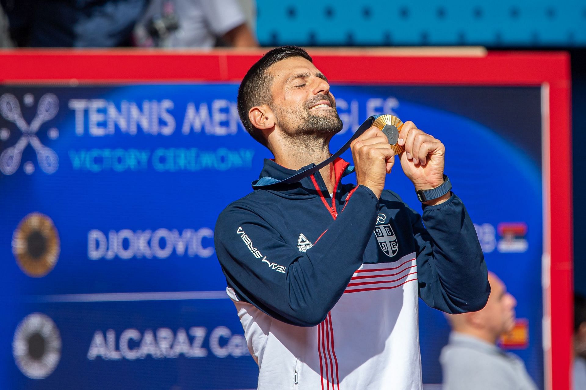 Novak Djokovic pictured at the 2024 Paris Olympics - Source: Getty