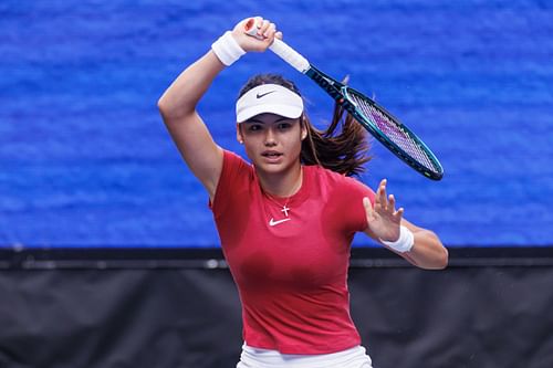 Emma Raducanu pictured at the 2024 US Open - Source: Getty