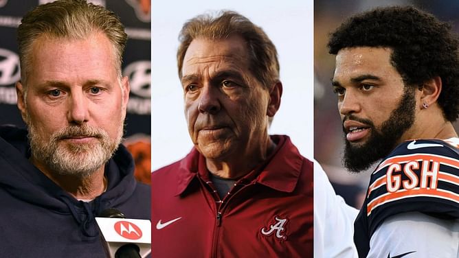 Nick Saban tells Matt Eberflus that a Caleb Williams rookie breakout season is “almost impossible”
