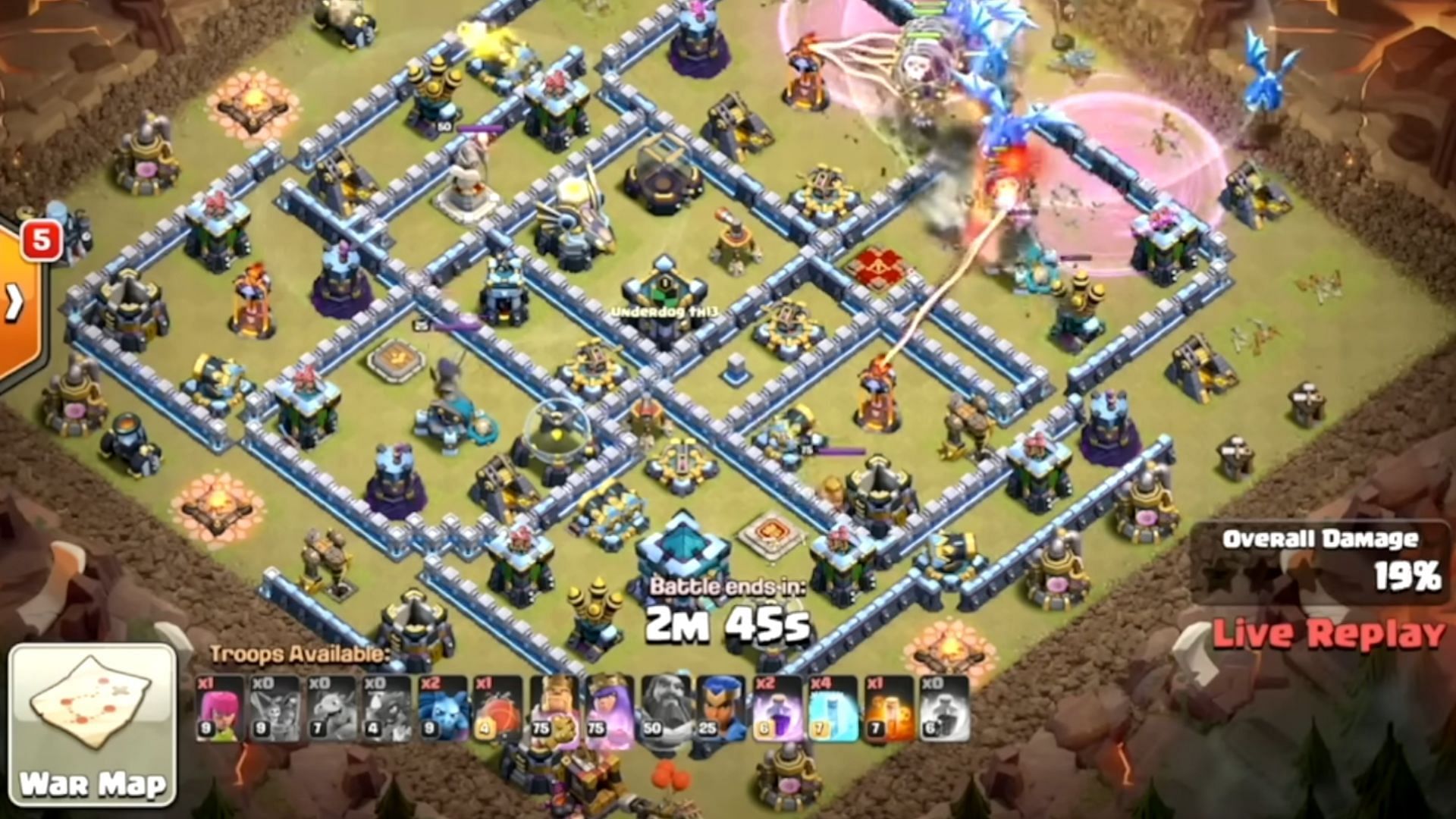 Army composition of Mass Electro DragLoon strategy (Image via SuperCell)