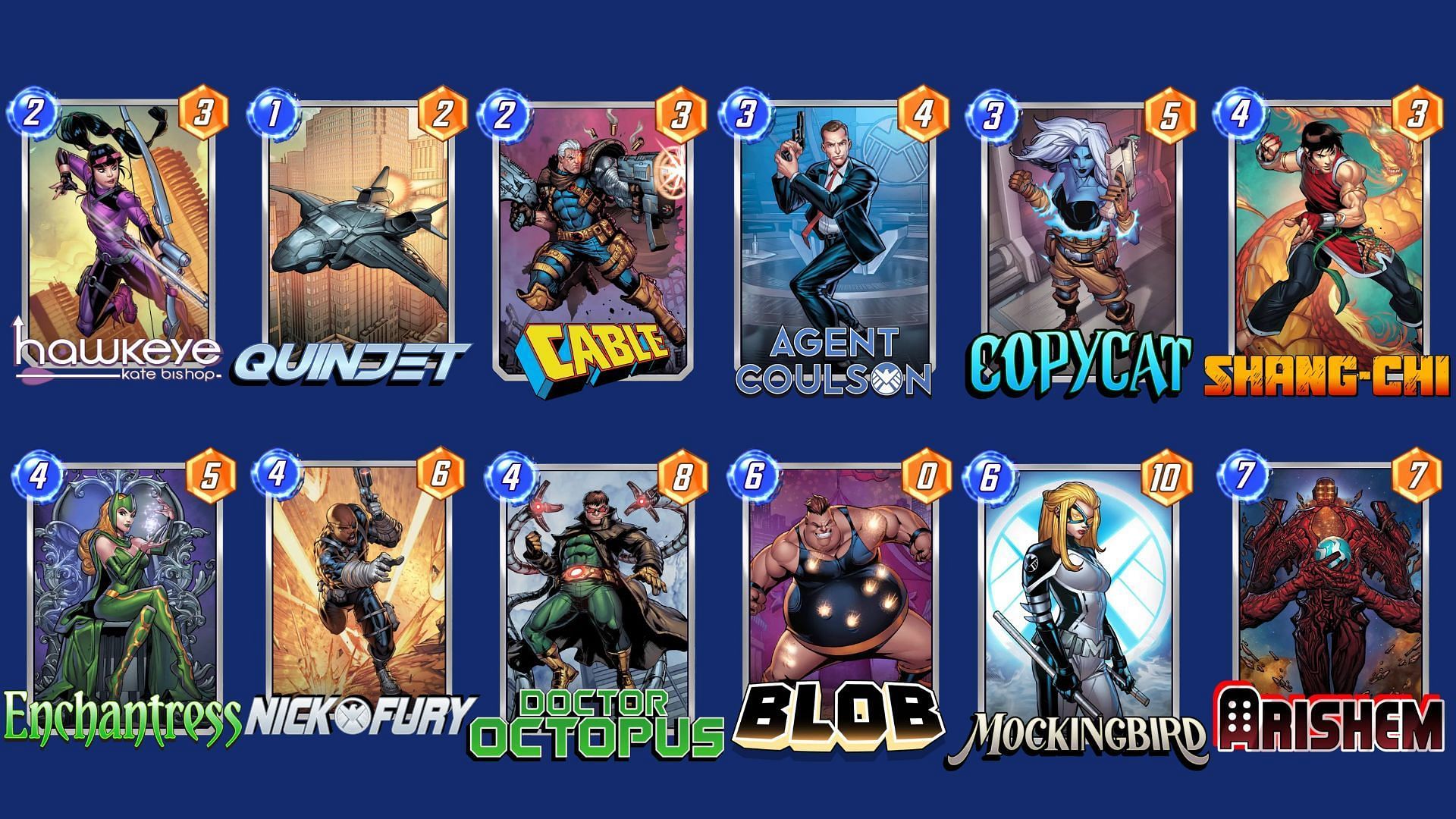 The Arishem Hand Generation deck in Marvel Snap (Image via Nuverse)