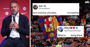 “Loss incoming”, “Why is he starting?” - Barcelona fans furious as Hansi Flick names 23-year-old star in line-up to face Monaco
