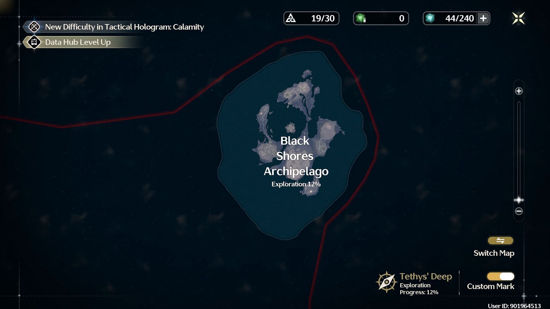 Black Shores Archipelago on the map (Image via Kuro Games)