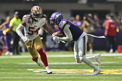 Justin Jefferson during San Francisco 49ers v Minnesota Vikings - Source: Getty