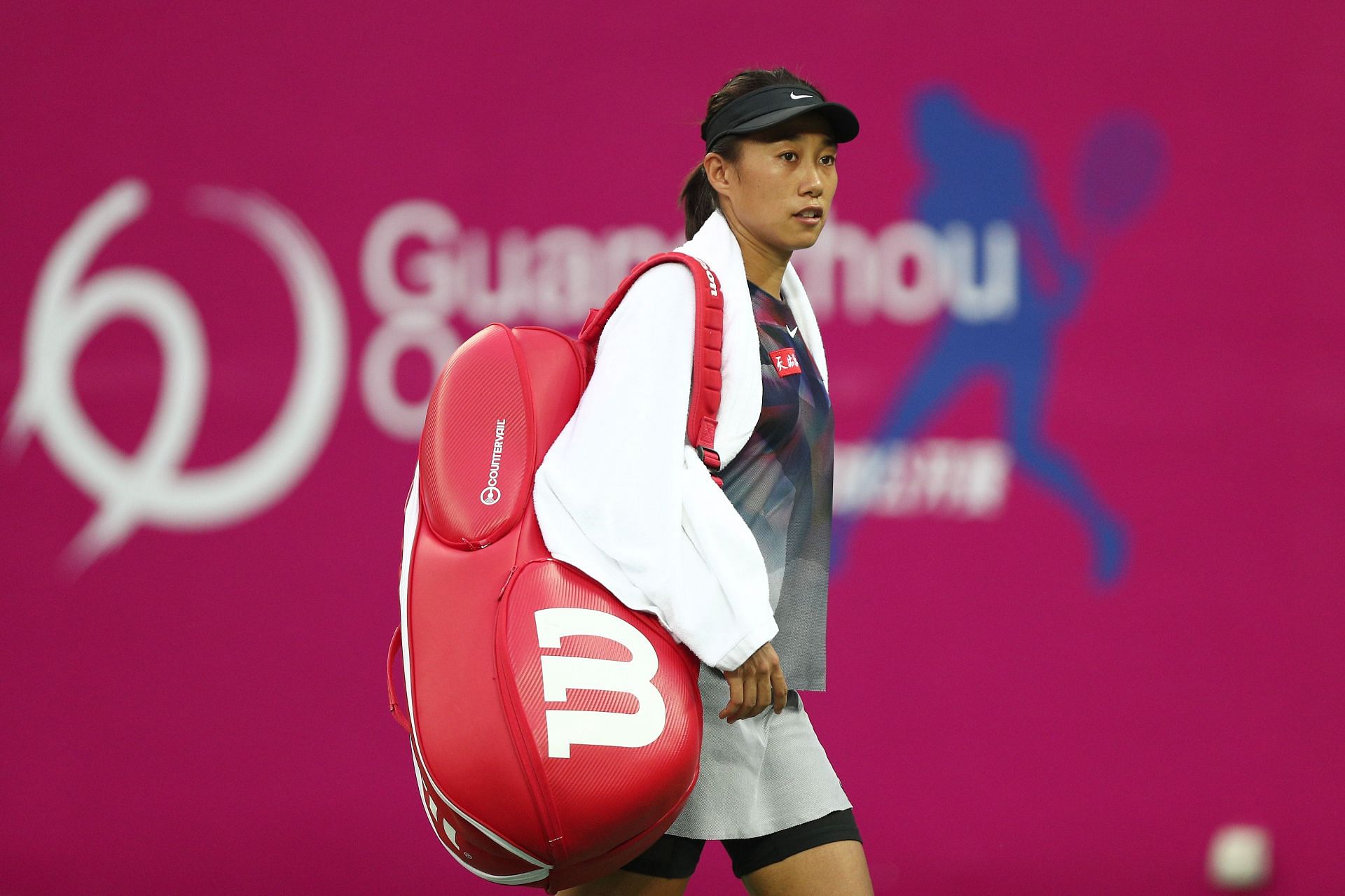 Zhang Shuai at the Guangzhou Open 2017 (Image via Getty)