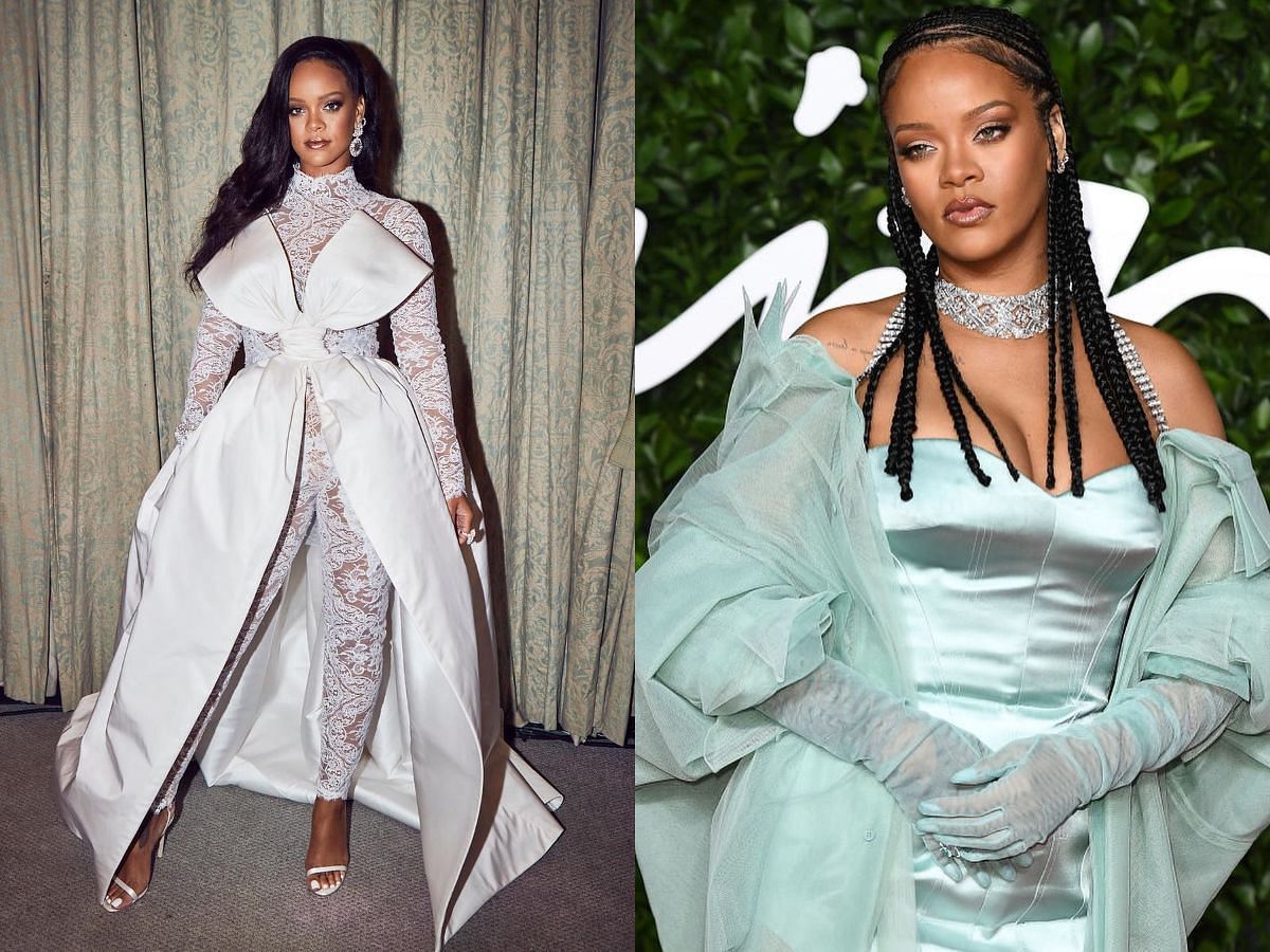 Rihanna is known for her styles and unique fashion (Image via Instagram/@badgalriri/@britishfashioncouncil)