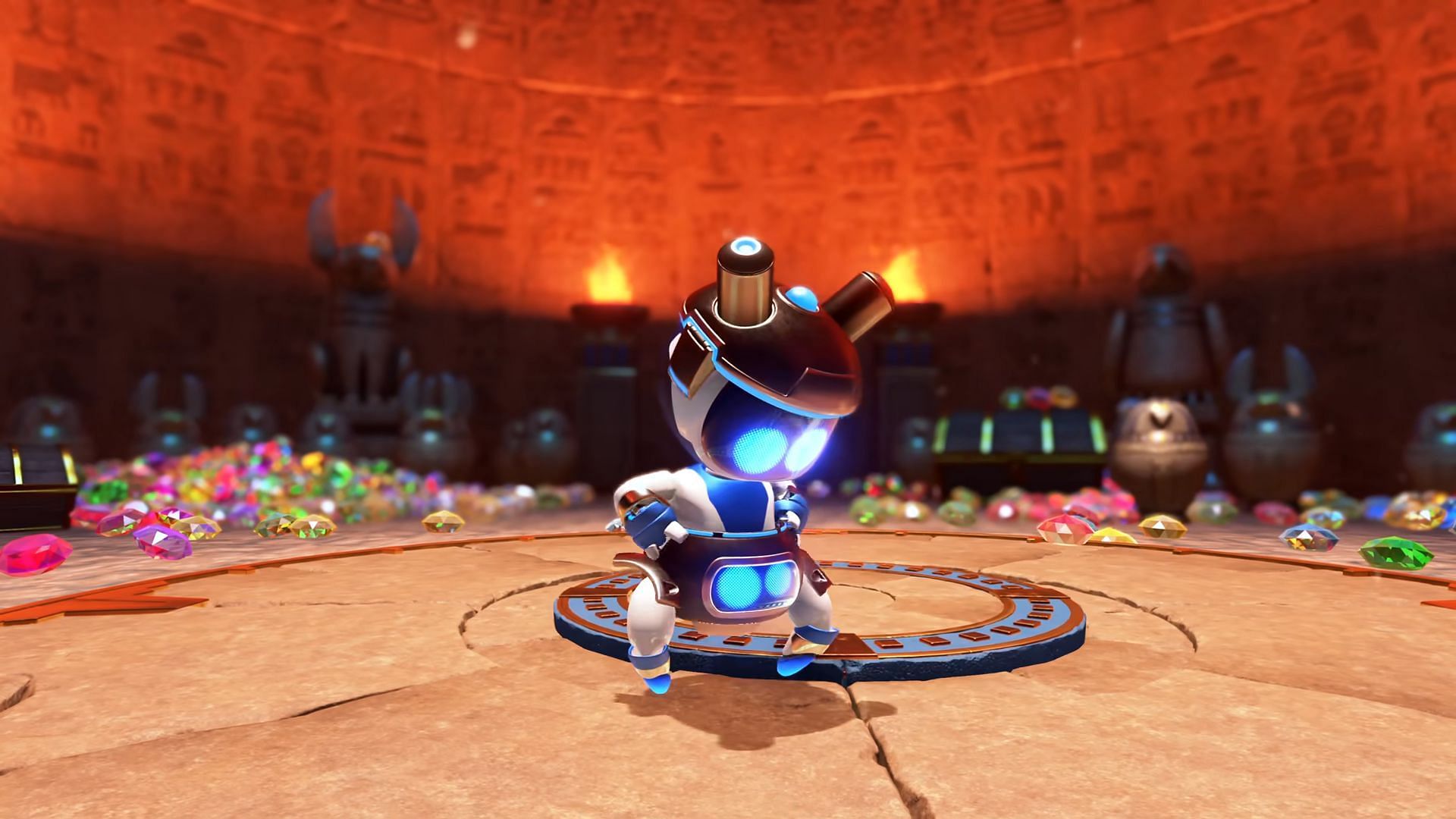 Astro Bot features bots cosplaying famous video game protagonists (Image via Sony Interactive Entertainment)