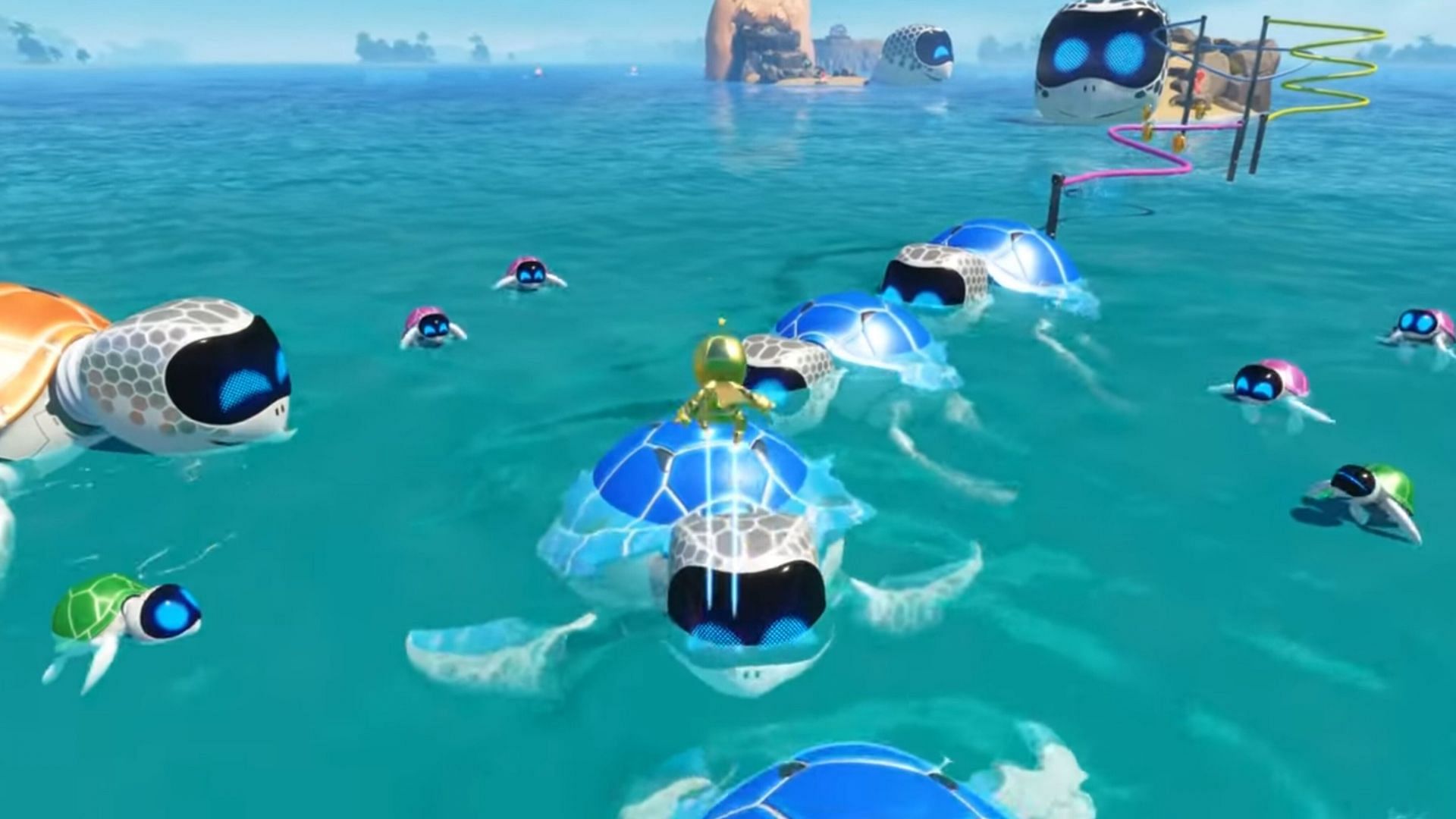 Astro Bot Turtles in Trash (Image via Sony Interactive Entertainment)