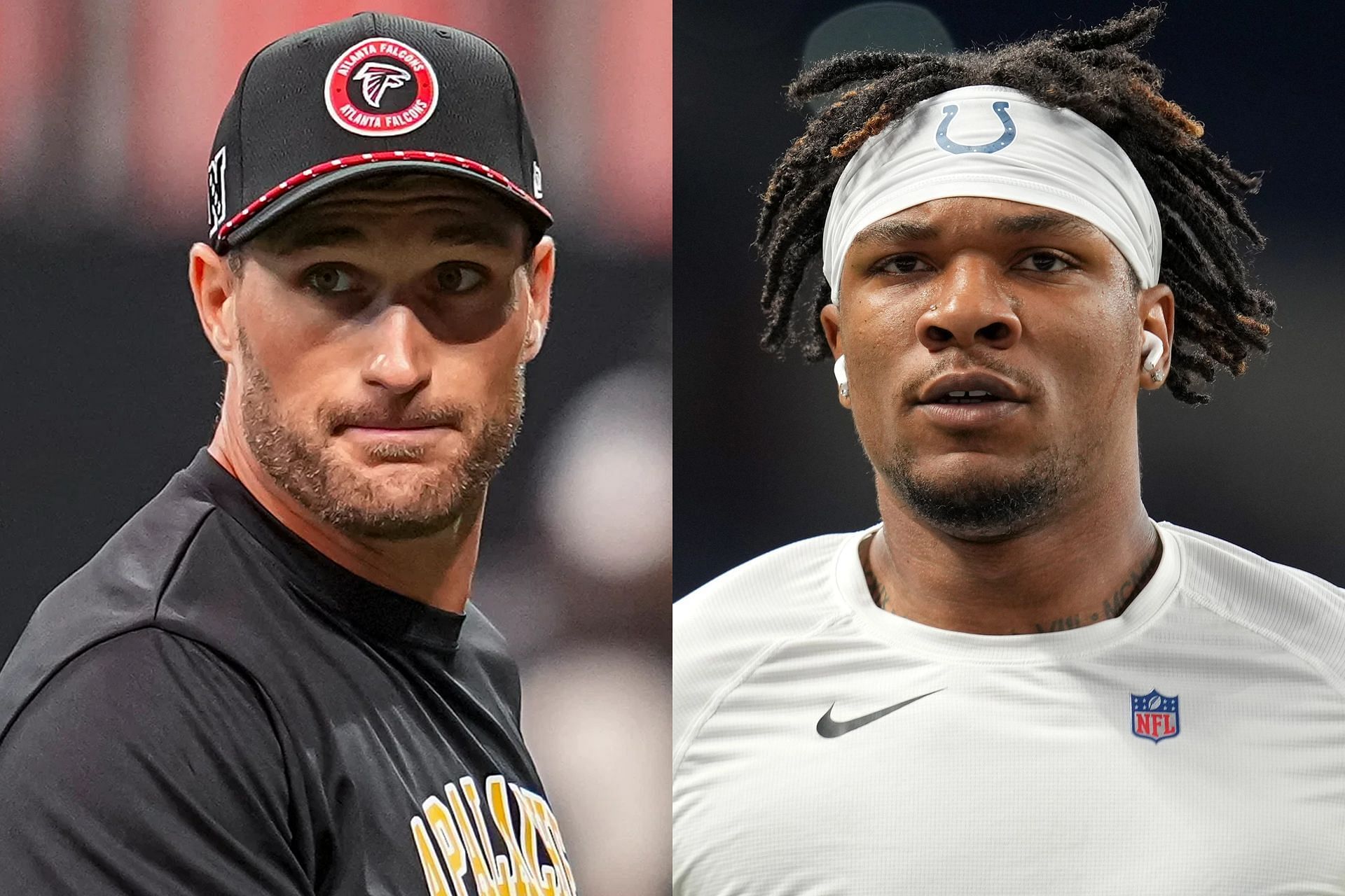 Kirk Cousins - R and Anthony Richardson - L (Collage Image Credit: IMAGN)
