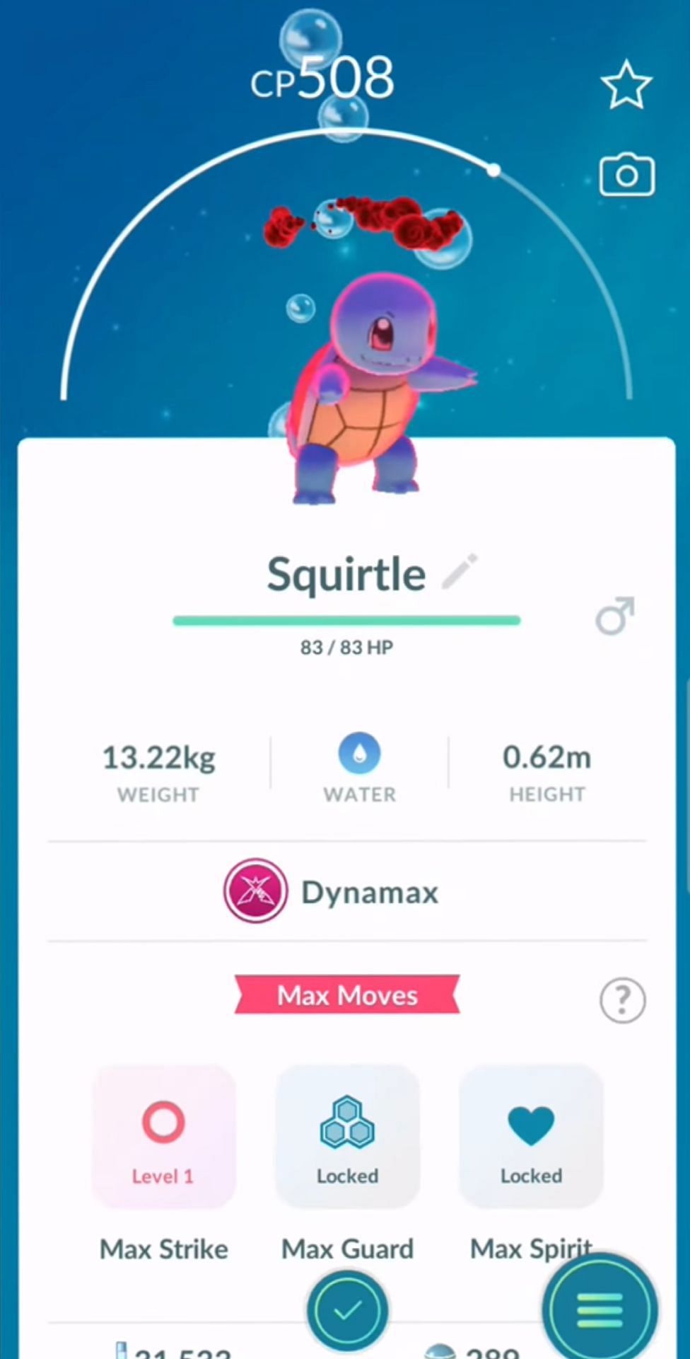 Max Moves known by Dynamax Squirtle (Image via The Pokemon Company)