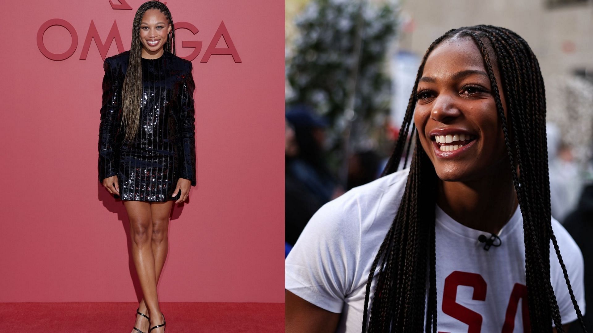 When Gabby Thomas heaped praise on Allyson Felix for being an inspiration (Images: All via Getty)